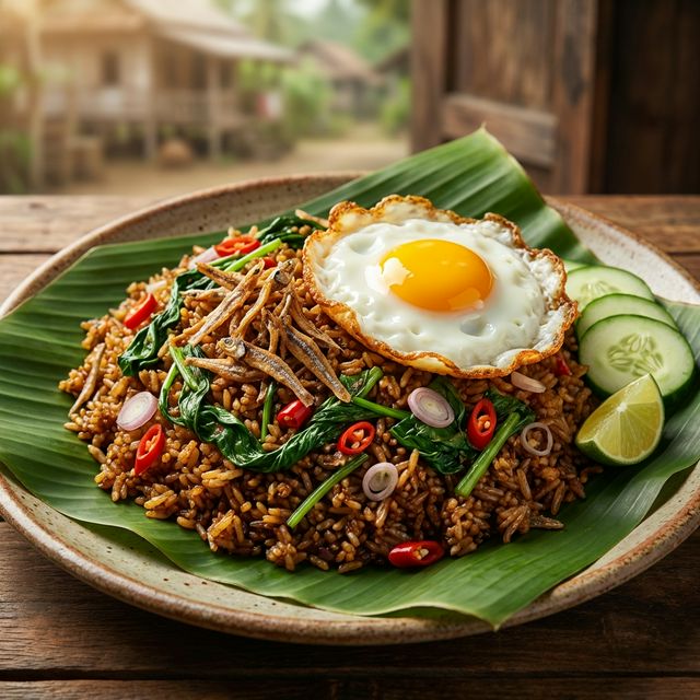 Nasi Goreng Ikan Bilis Ala Kampung: Rahsia Umami & Garing