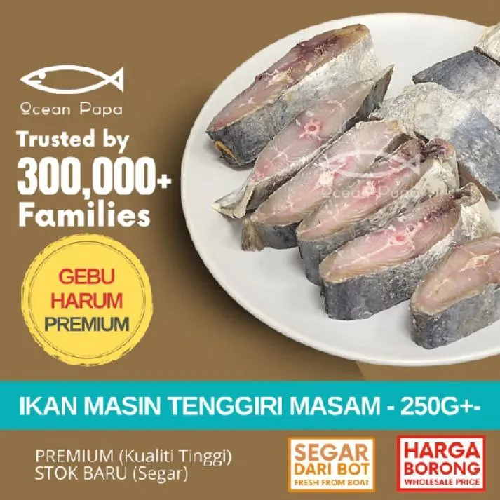 Ikan Masin Tenggiri Masam - 250g+